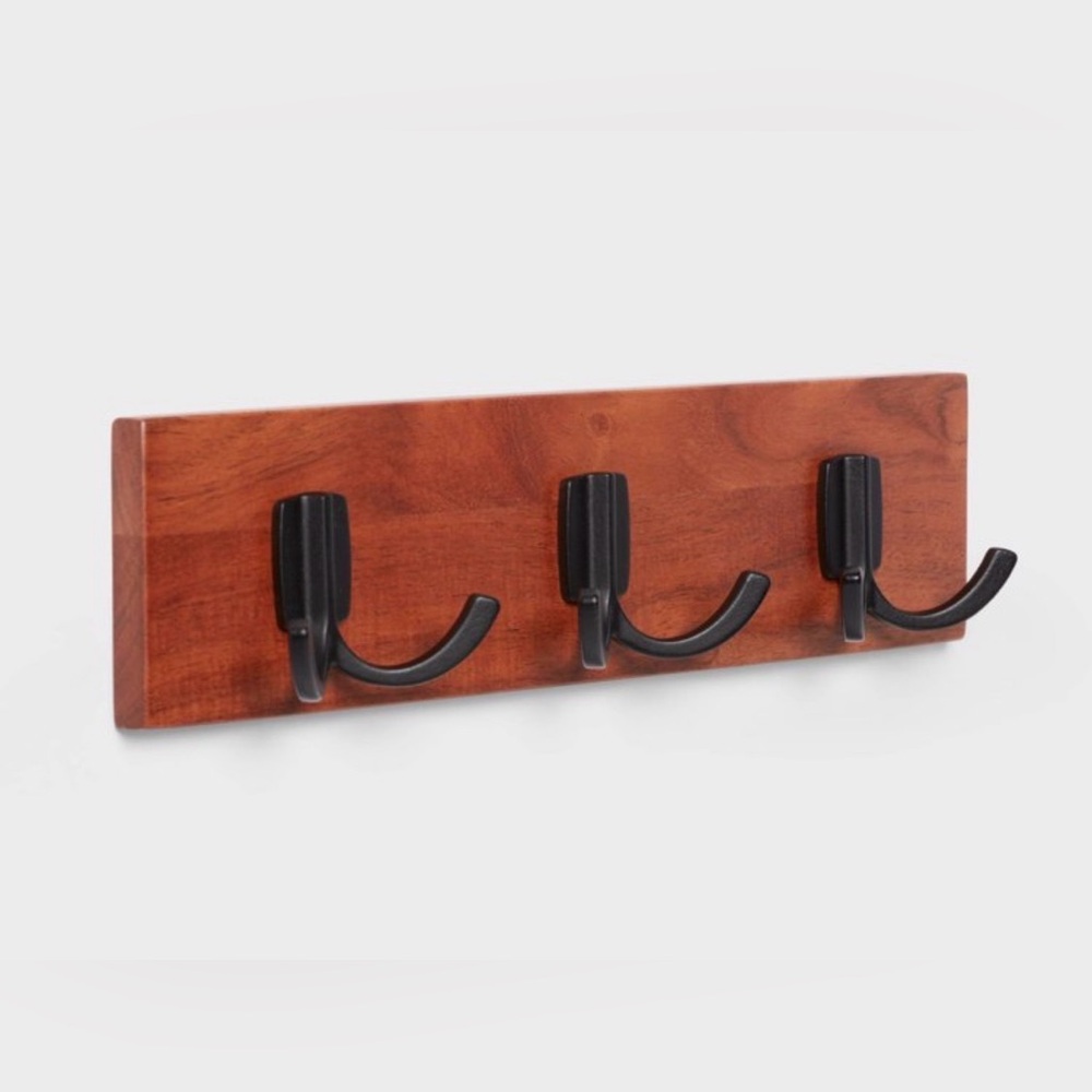 🐙 Brightroom Acacia Wood & Metal Octopus Wall Hook Rack 🐙